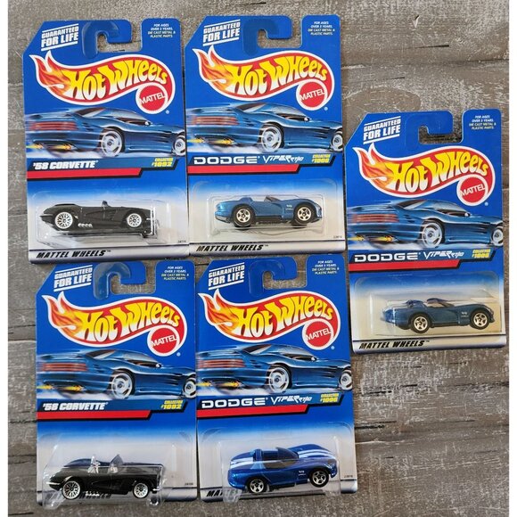 Hot Wheels Lot of 20 Diecast Cars Auburn Corvette Viper T-Bird Proper Chopper - Picture 2 of 13